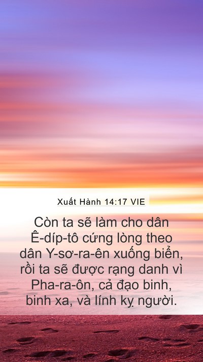 Xuất Hành 14:17 VIE Bible Verse Image