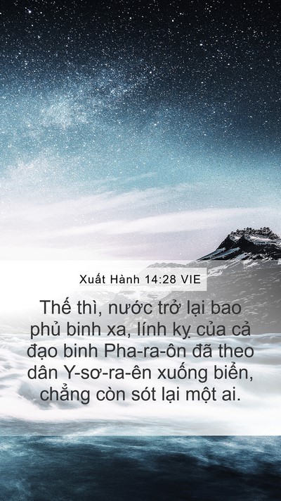 Xuất Hành 14:28 VIE Bible Verse Image
