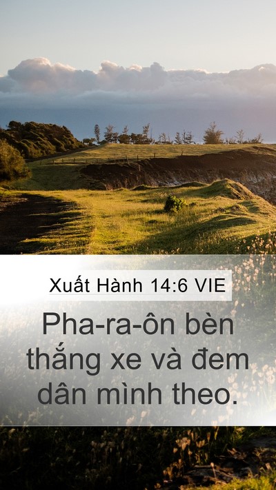 Xuất Hành 14:6 VIE Bible Verse Image