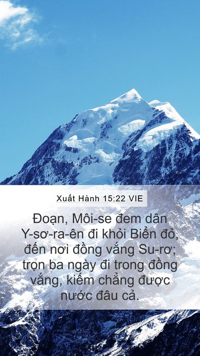 Xuất Hành 15:22 VIE Bible Verse Image