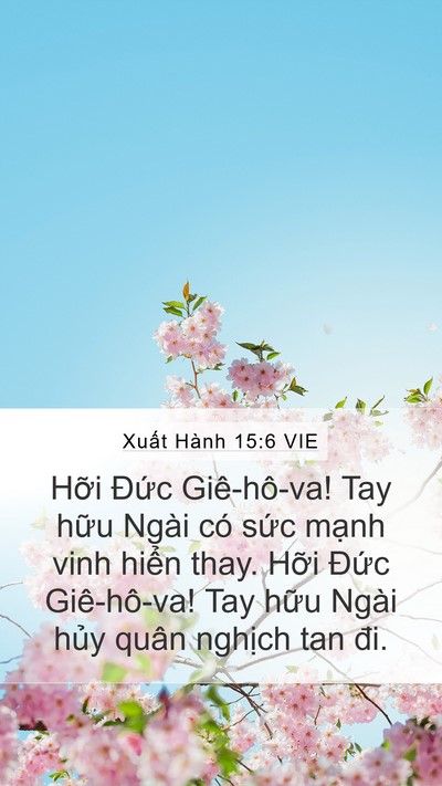 Xuất Hành 15:6 VIE Bible Verse Image