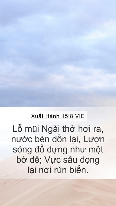 Xuất Hành 15:8 VIE Bible Verse Image