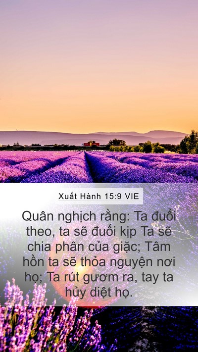 Xuất Hành 15:9 VIE Bible Verse Image