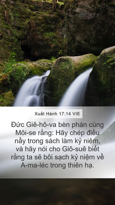 Xuất Hành 17:14 VIE Bible Verse Image