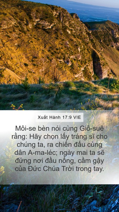 Xuất Hành 17:9 VIE Bible Verse Image