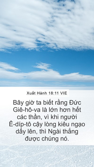 Xuất Hành 18:11 VIE Bible Verse Image