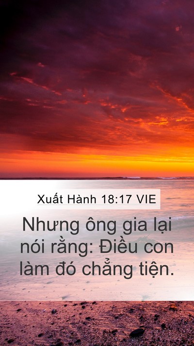 Xuất Hành 18:17 VIE Bible Verse Image