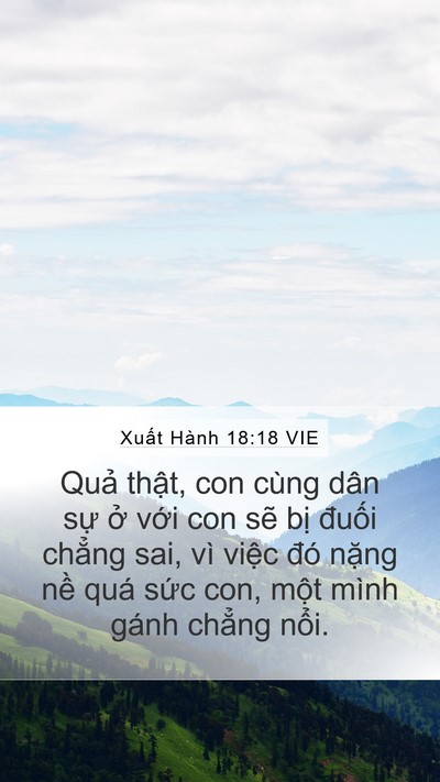 Xuất Hành 18:18 VIE Bible Verse Image
