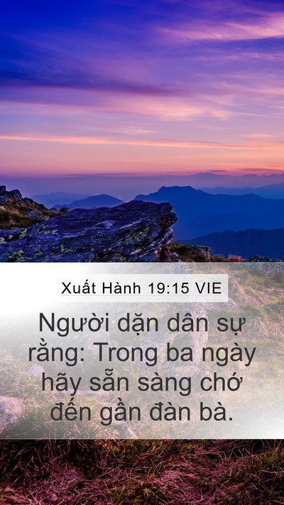 Xuất Hành 19:15 VIE Bible Verse Image