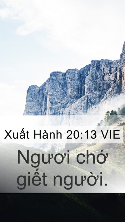 Xuất Hành 20:13 VIE Bible Verse Image