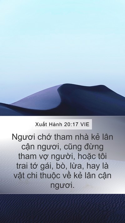 Xuất Hành 20:17 VIE Bible Verse Image