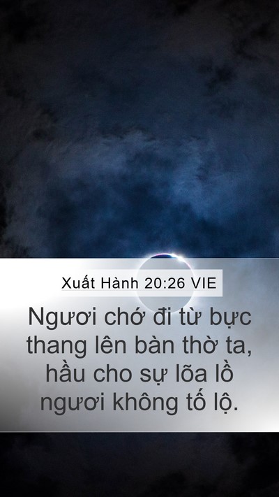 Xuất Hành 20:26 VIE Bible Verse Image