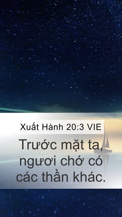 Xuất Hành 20:3 VIE Bible Verse Image