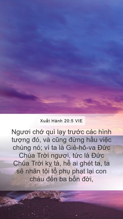 Xuất Hành 20:5 VIE Bible Verse Image
