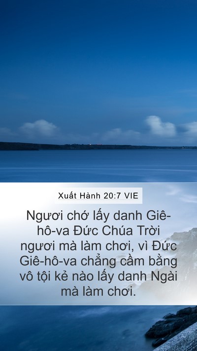 Xuất Hành 20:7 VIE Bible Verse Image