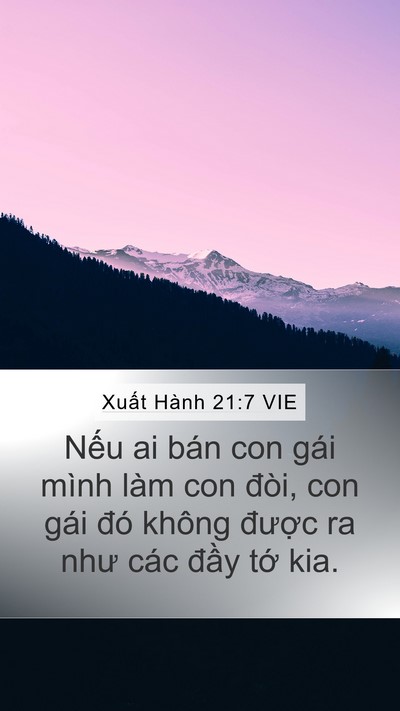 Xuất Hành 21:7 VIE Bible Verse Image