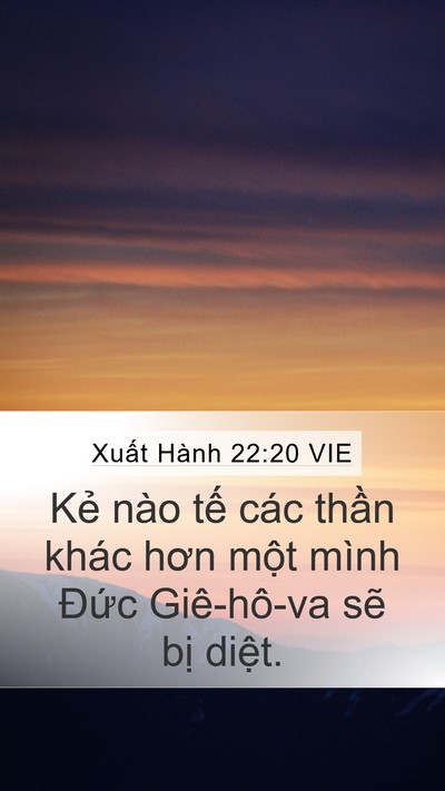 Xuất Hành 22:20 VIE Bible Verse Image