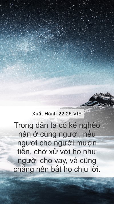 Xuất Hành 22:25 VIE Bible Verse Image