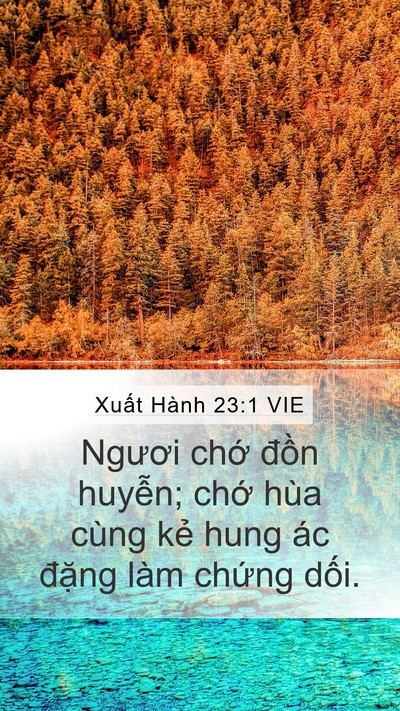 Xuất Hành 23:1 VIE Bible Verse Image