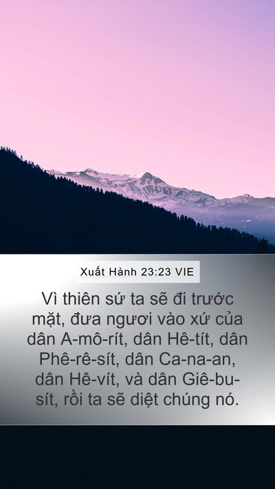 Xuất Hành 23:23 VIE Bible Verse Image