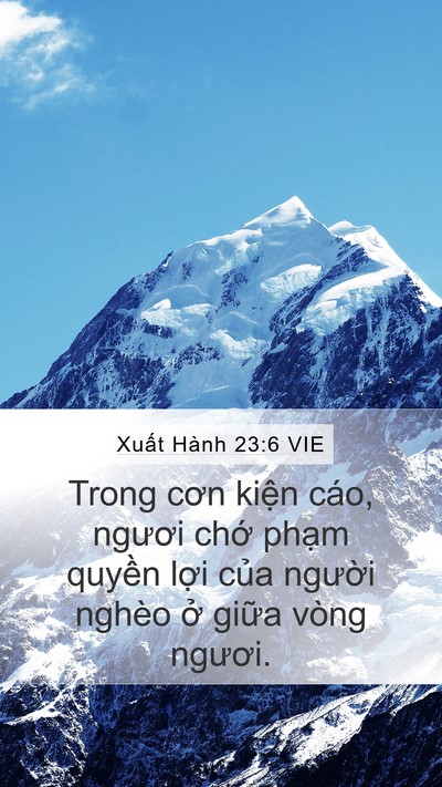 Xuất Hành 23:6 VIE Bible Verse Image
