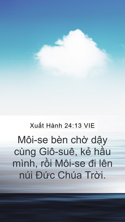 Xuất Hành 24:13 VIE Bible Verse Image
