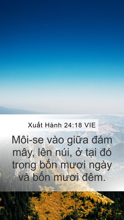 Xuất Hành 24:18 VIE Bible Verse Image