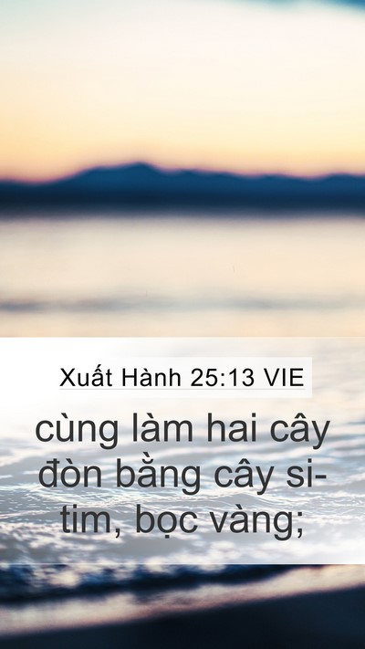 Xuất Hành 25:13 VIE Bible Verse Image