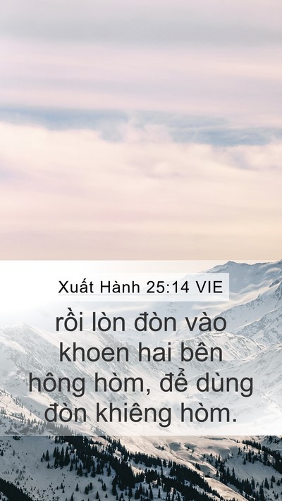 Xuất Hành 25:14 VIE Bible Verse Image