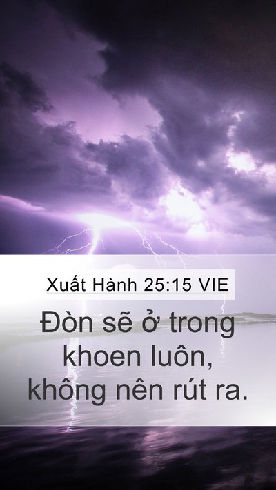 Xuất Hành 25:15 VIE Bible Verse Image