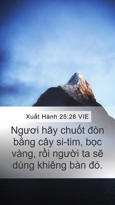 Xuất Hành 25:28 VIE Bible Verse Image