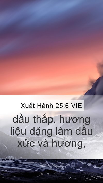 Xuất Hành 25:6 VIE Bible Verse Image