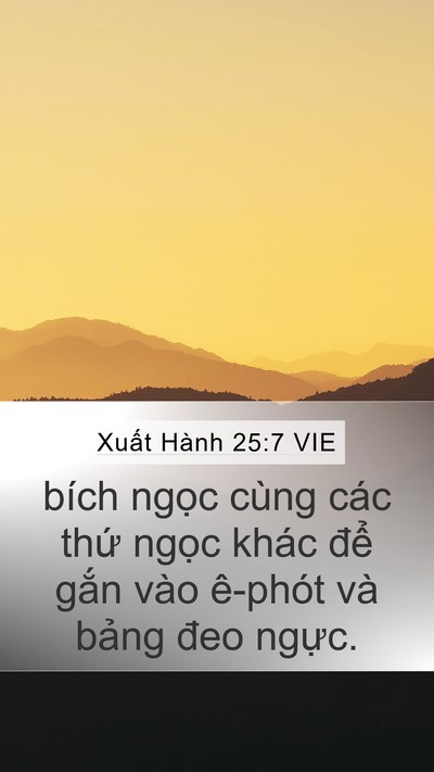 Xuất Hành 25:7 VIE Bible Verse Image