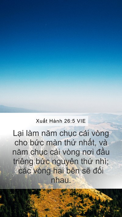 Xuất Hành 26:5 VIE Bible Verse Image