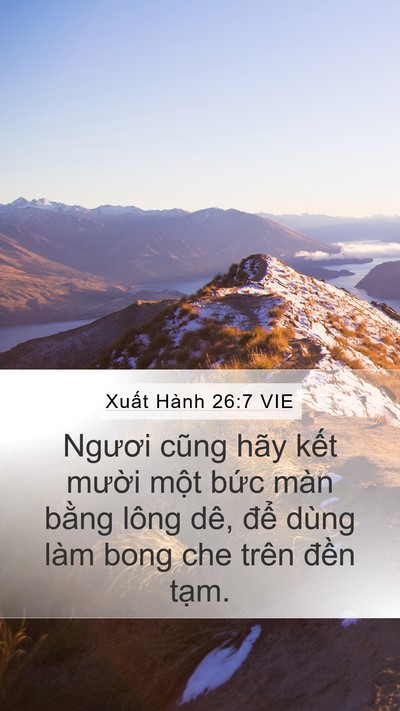 Xuất Hành 26:7 VIE Bible Verse Image