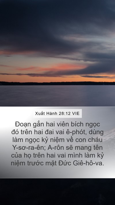 Xuất Hành 28:12 VIE Bible Verse Image