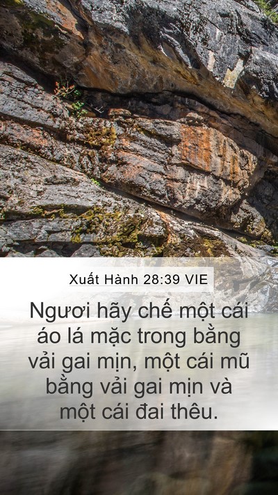 Xuất Hành 28:39 VIE Bible Verse Image