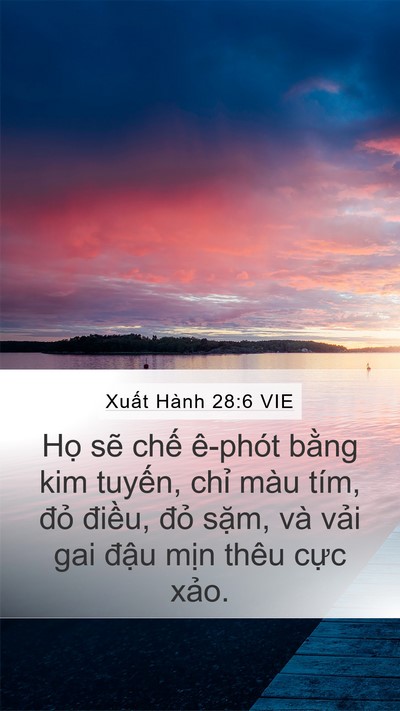 Xuất Hành 28:6 VIE Bible Verse Image