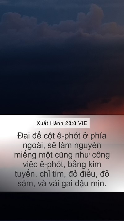 Xuất Hành 28:8 VIE Bible Verse Image