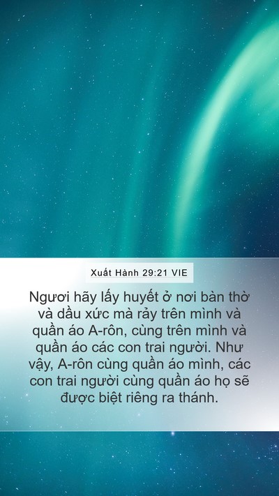 Xuất Hành 29:21 VIE Bible Verse Image