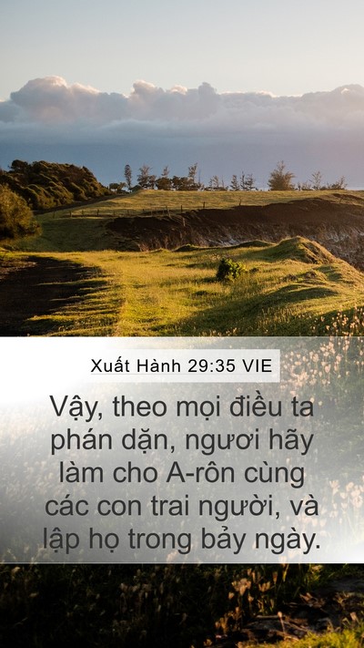 Xuất Hành 29:35 VIE Mobile Phone Wallpaper - Vậy, theo mọi điều ta phán dặn, ngươi - Mobile Bible Verse Wallpaper