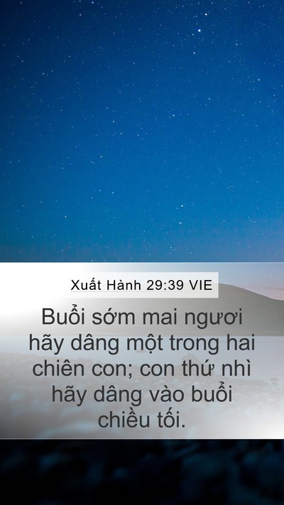 Xuất Hành 29:39 VIE Bible Verse Image