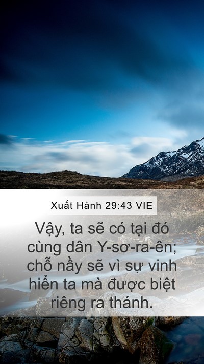 Xuất Hành 29:43 VIE Bible Verse Image