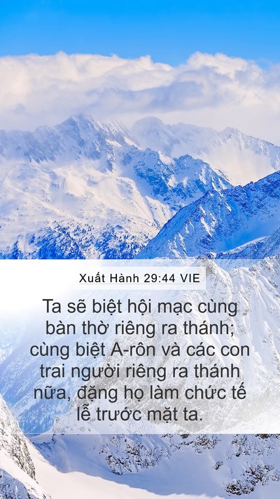 Xuất Hành 29:44 VIE Bible Verse Image