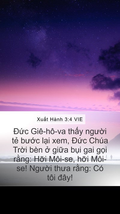 Xuất Hành 3:4 VIE Bible Verse Image