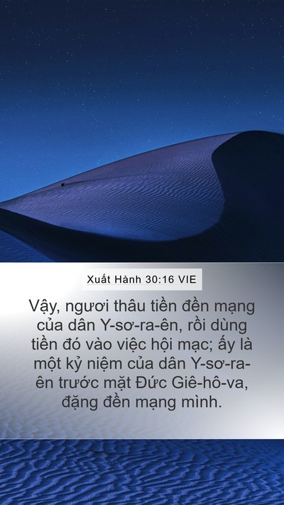 Xuất Hành 30:16 VIE Bible Verse Image