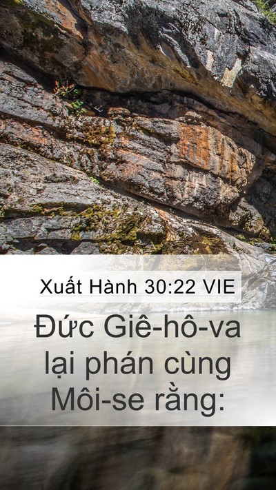 Xuất Hành 30:22 VIE Mobile Phone Wallpaper - Đức Giê-hô-va lại phán cùng Môi-se - Mobile Bible Verse Wallpaper