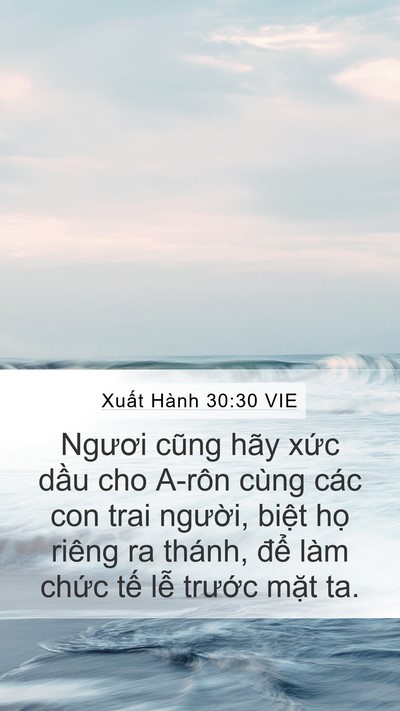 Xuất Hành 30:30 VIE Bible Verse Image