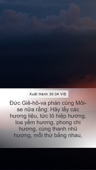 Xuất Hành 30:34 VIE Bible Verse Image