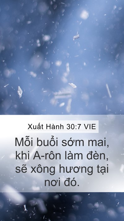 Xuất Hành 30:7 VIE Bible Verse Image
